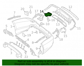 Ornament tobă dreapta Mercedes Clasa S W222 14-17 AMG, cromat