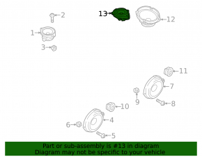 Динамик задней полки центральный Ford Fusion mk5 13-20 Sony 25W
