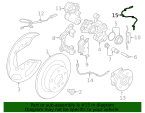 Датчик ABS задний левый BMW X1 F48 16-18