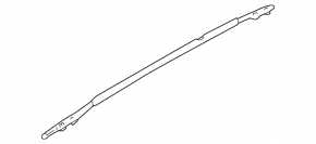 Balustrade longitudinale Nissan Murano z50 03-08 vopseaua s-a descuamat
