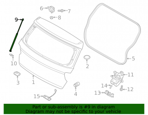 Амортизатор двери багажника левый Hyundai Venue 20-26