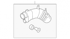 Tubul de admisie pentru motor lung Mazda3 MPS 09-13