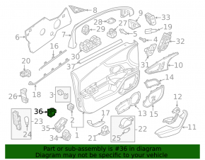 Кнопка отключения сигнализации Audi A6 C7 12-18