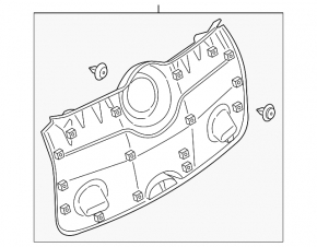 Обшивка двери багажника нижняя Mini Cooper Countryman R60 10-16