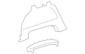 Ornamente bord negru Lexus UX200 UX250h 19-22, 2 bucăți