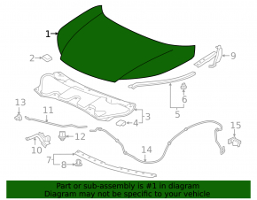 Capotă neagră Honda CRV 12-16