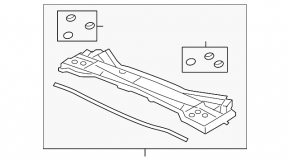 Grilă ștergătoare de parbriz din plastic pentru Acura RDX 13-16