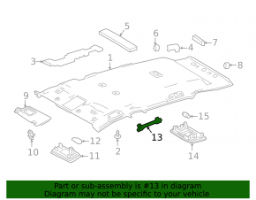 Ручка потолка задняя правая Toyota Rav4 19-24 серая