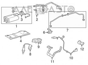 Лямбда-зонд задний первый Toyota Highlander 14-16 3.5