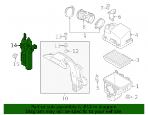 Резонатор впускной Mazda 3 14-18 BM 2.0
