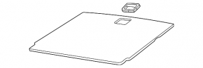 Пол багажника Volkswagen ID.4 23-26 черный