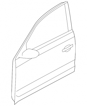Дверь в сборе передняя левая VW Passat b7 12-15 USA