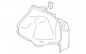 Обшивка арки правая Lexus IS250 IS300 IS350 11-13