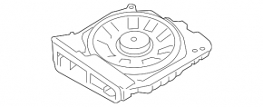 Subwooferul dreapta BMW 3 F30 12-18