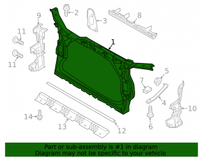 Телевизор панель радиатора Audi Q5 8R 09-17