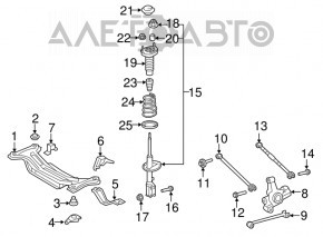 Braț camber spate stânga pentru Toyota Avalon 2012