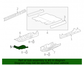 Защита днища передняя Honda CRV 12-16