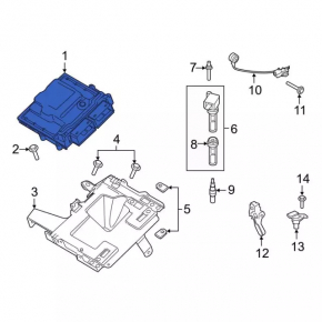 Блок ECU компьютер двигателя Ford Explorer 20-21 2.3T