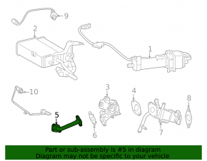 Трубка клапана ЕГР Lexus CT200h 11-17