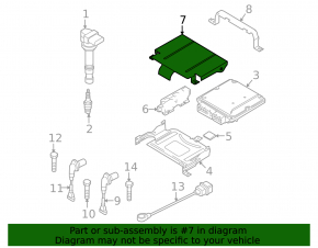 Крышка ECU компьютера двигателя Audi Q3 8U 15-18