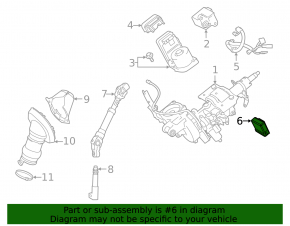 Steering Column Control Module Lexus NX200t NX300 NX300h 15-21