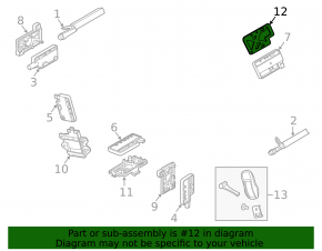 Кронштейн KEYLESS ENTRY ANTENNA Porsche Panamera 10-16
