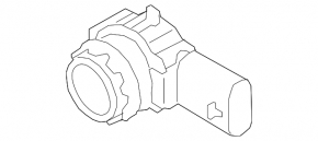 Парктроник заднего бампера Volvo XC40 19-26