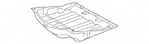Защита днища задняя Lexus GS300 GS350 GS430 GS450h 06-08