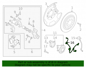 Cablu senzor ABS spate dreapta Hyundai Venue 20-26