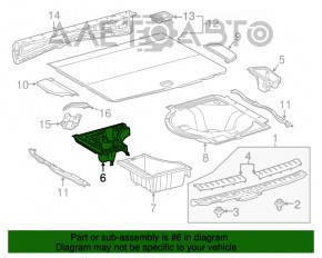 Бокс багажника Lexus RX350 RX450h 16-22 под инструмент
