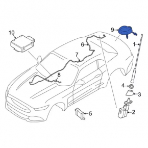 Антенна плавник Ford Mustang mk6 15-17
