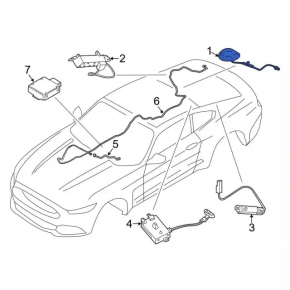 Антенна плавник Ford Mustang mk6 15-17
