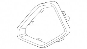 Накладка переднего бампера левая BMW X6 G06 24-26