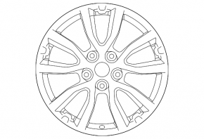 Disc jantă R17 x 7J 5*114.3 Nissan Rogue Sport 20-22 bordură ușoară