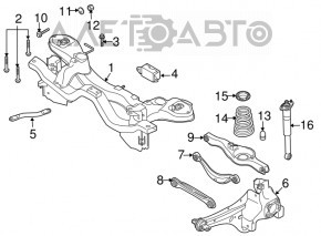Braț de control superior spate dreapta pentru Mazda CX-7 06-12
