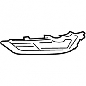 Grila bara stânga Ford Focus mk3 15-18 restyling sub PTF, tip 2