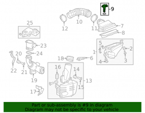 Расходомер воздуха Honda CRV 17-19 2.4