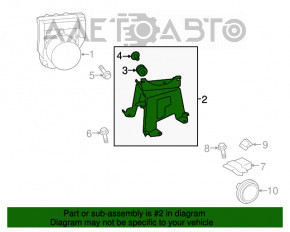 Кронштейн блока ABS Toyota Highlander 14-16