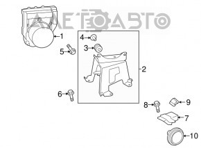 Кронштейн блока ABS Toyota Highlander 14-16