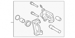 Suport spate stânga Toyota Sequoia 08-16