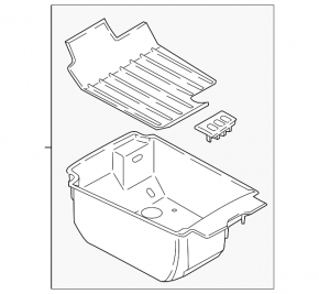 Buzunar consolă centrală în cotieră BMW 7 G11 G12 16-22