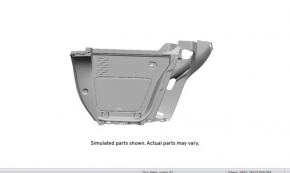 Обшивка арки правая Buick Encore 13-22 черная