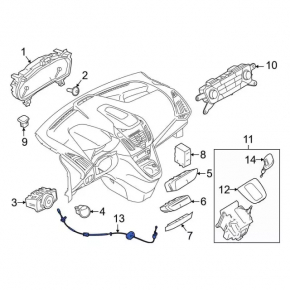 Трос коробки передач Ford Transit Connect MK2 13-22