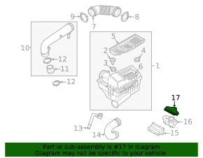 Воздухоприемник крышка VW Passat 20-22 2.0T