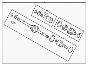 Arbore de transmisie față dreapta Subaru Outback 20-25 2.4T