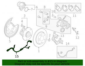 Датчик ABS задний правый Honda Civic XI FE/FL 22-26