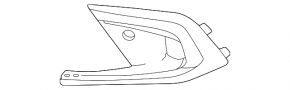 Обрамление птф левое Honda Civic XI FE/FL 22-26 без парктроника