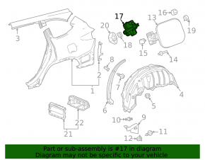Замок лючка бензобака Toyota Highlander 20-26 2.4t, 3.5