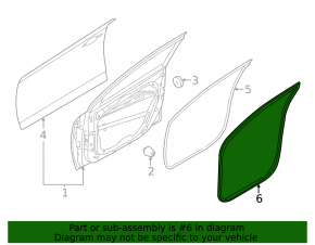Garnitura portiera fata stanga Hyundai Elantra 21-23
