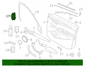 Кнопки блокировки двери передней левой BMW X1 F48 16-22